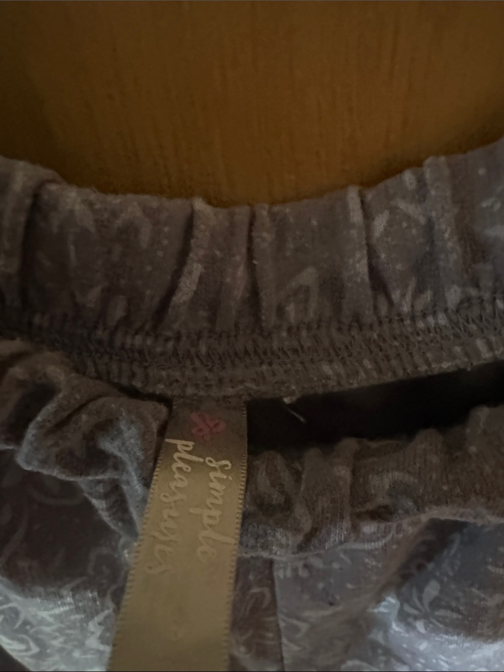 Women's Floral Print Elastic Waist Joggers - Gray - Picture 2 of 3
